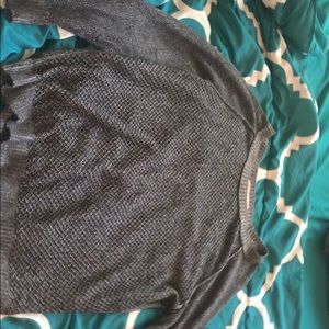 Grey knitted sweater